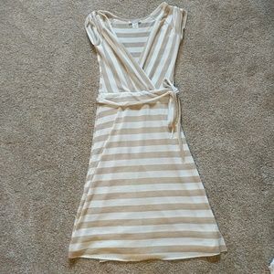 Lightweight nautical white and gold dress